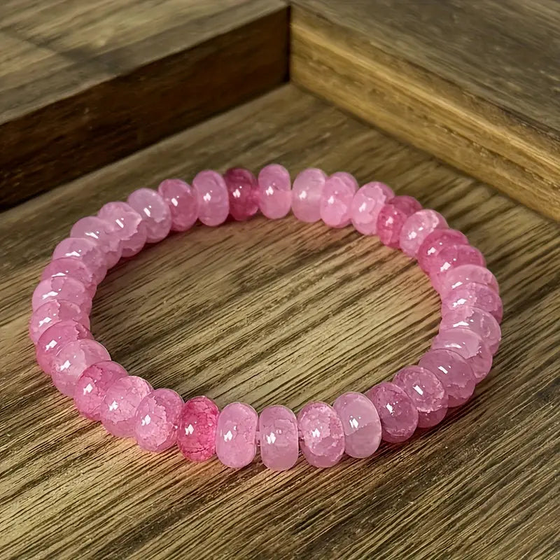 Natuurlijke Rozenarmband | Samen tegen Borstkanker