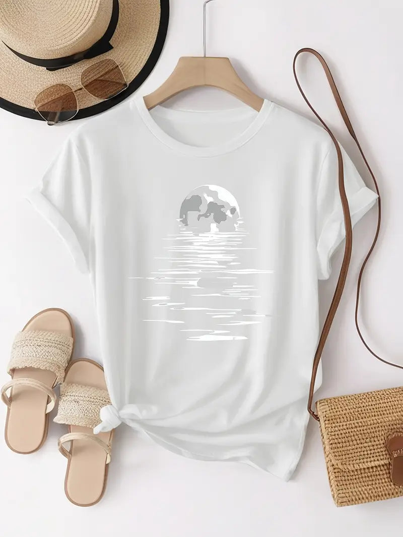 Maanprint T-shirt | Samen tegen Diabetes