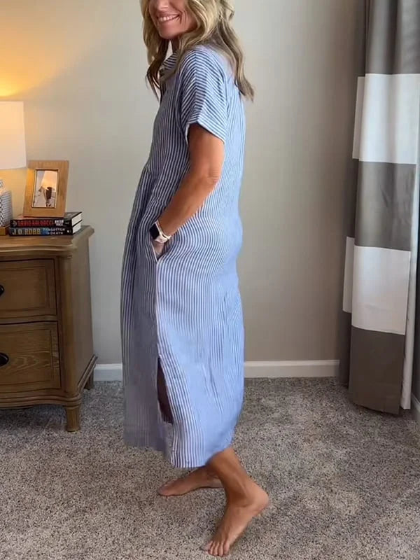 Reylin™ – Gestreepte shirtjurk