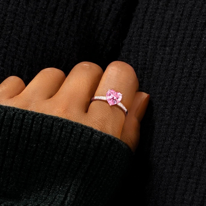 Pink Heart Ring | Samen tegen Borstkanker