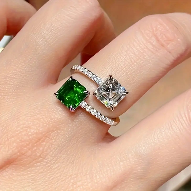 Vierkante Kubus Ring | Samen tegen Diabetes