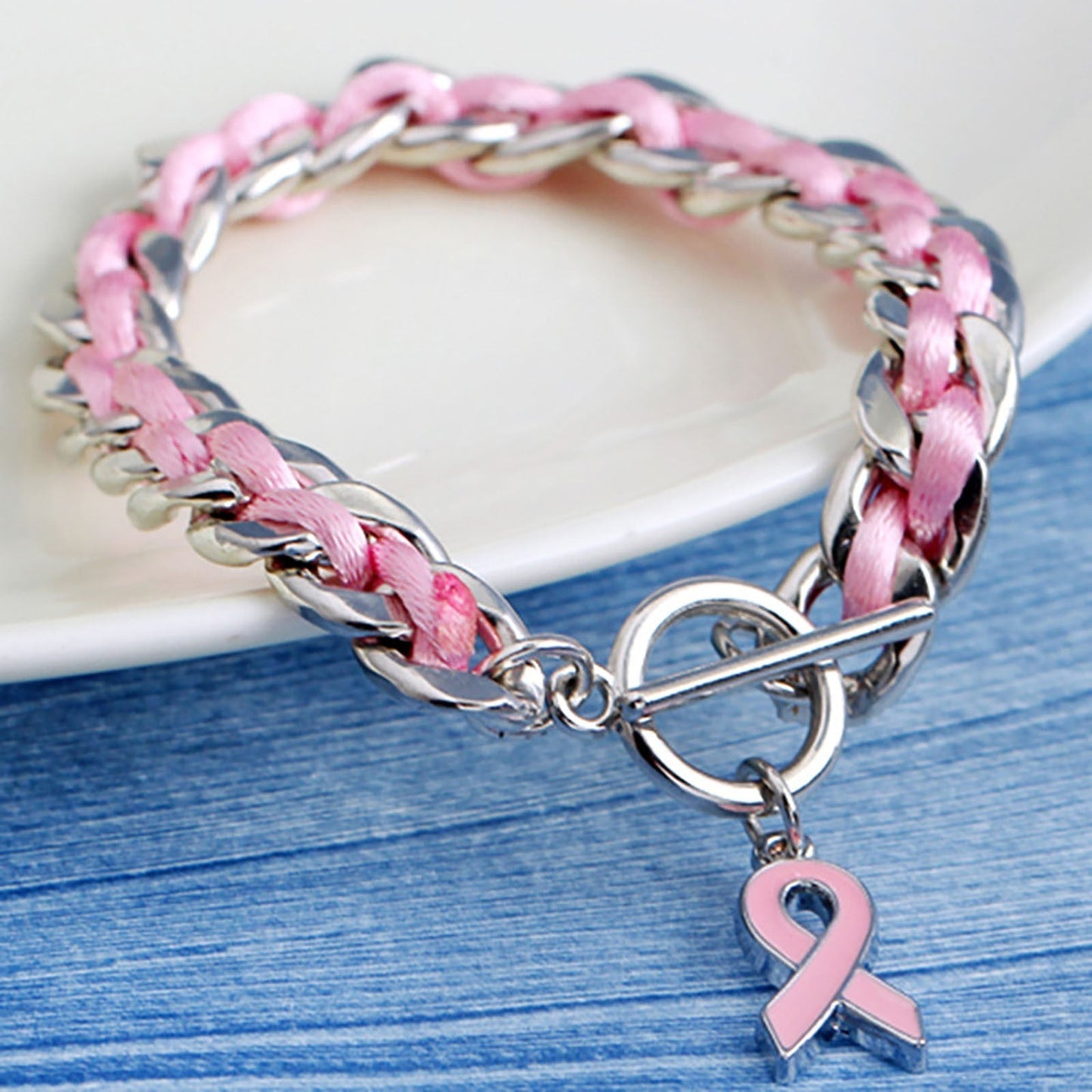Pink Heart Armband | Samen tegen Borstkanker