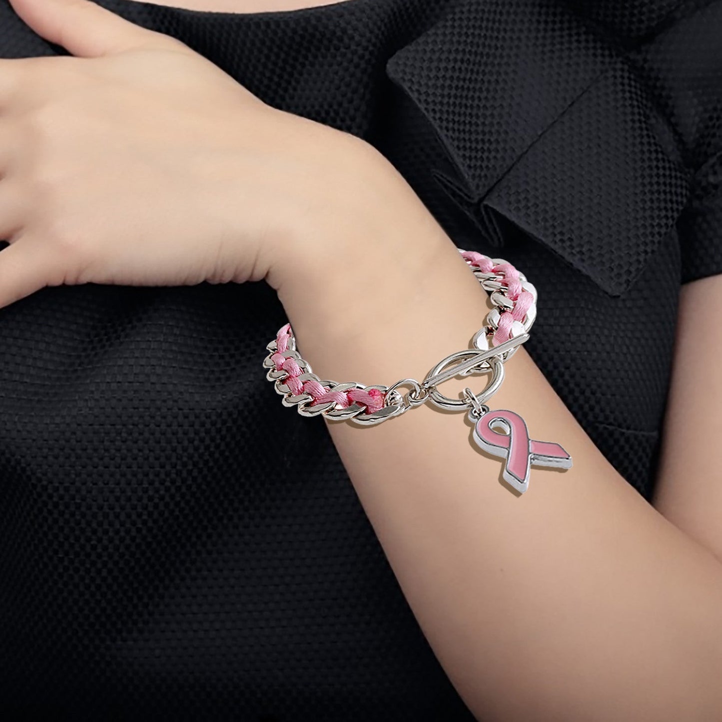 Pink Heart Armband | Samen tegen Borstkanker