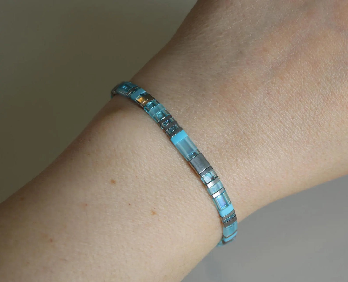 Glazen Tegel Armband | Samen tegen Diabetes