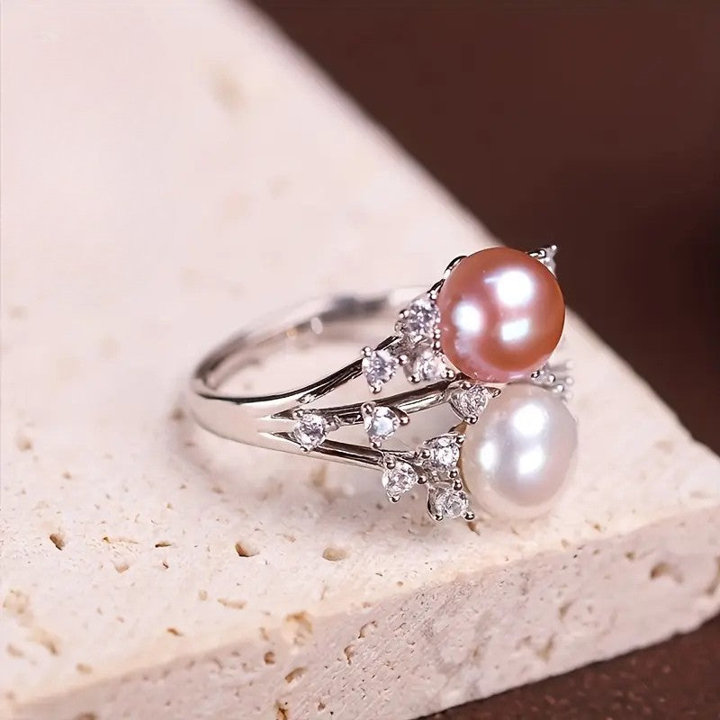 Dubbel Parel Ring | Samen tegen borstkanker