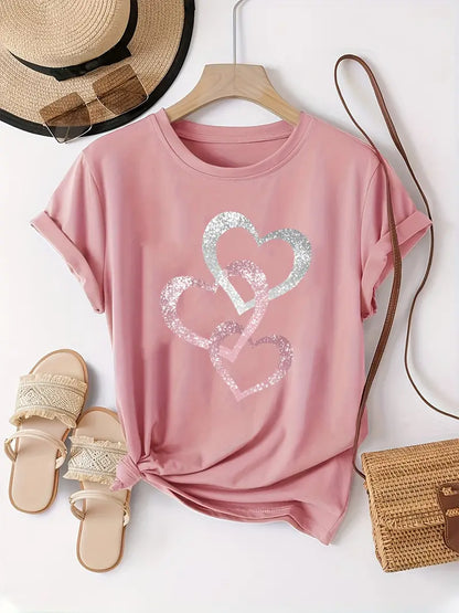 Sprankelend Hart T-Shirt | Samen tegen Borstkanker
