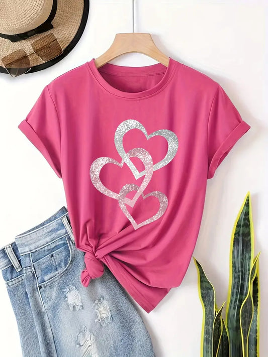 Sprankelend Hart T-Shirt | Samen tegen Borstkanker
