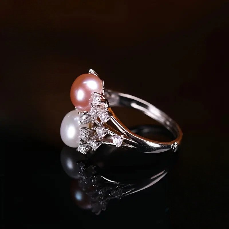 Dubbel Parel Ring | Samen tegen borstkanker