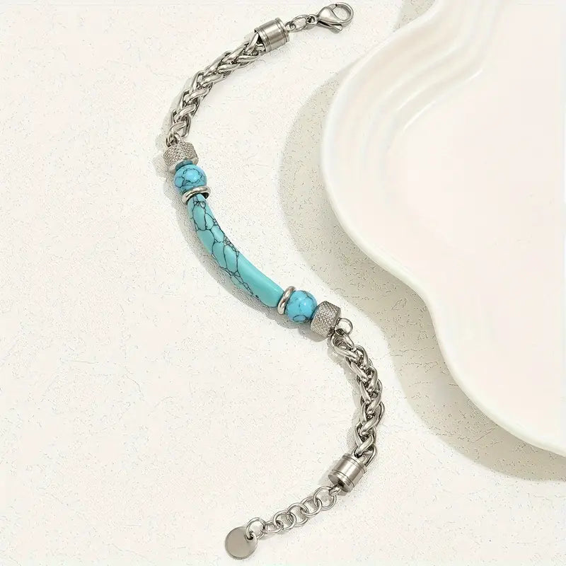 Blauwe stenen armband | Samen tegen diabetes