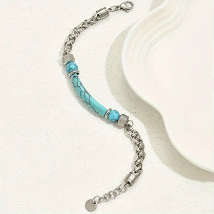 Blauwe stenen armband | Samen tegen diabetes