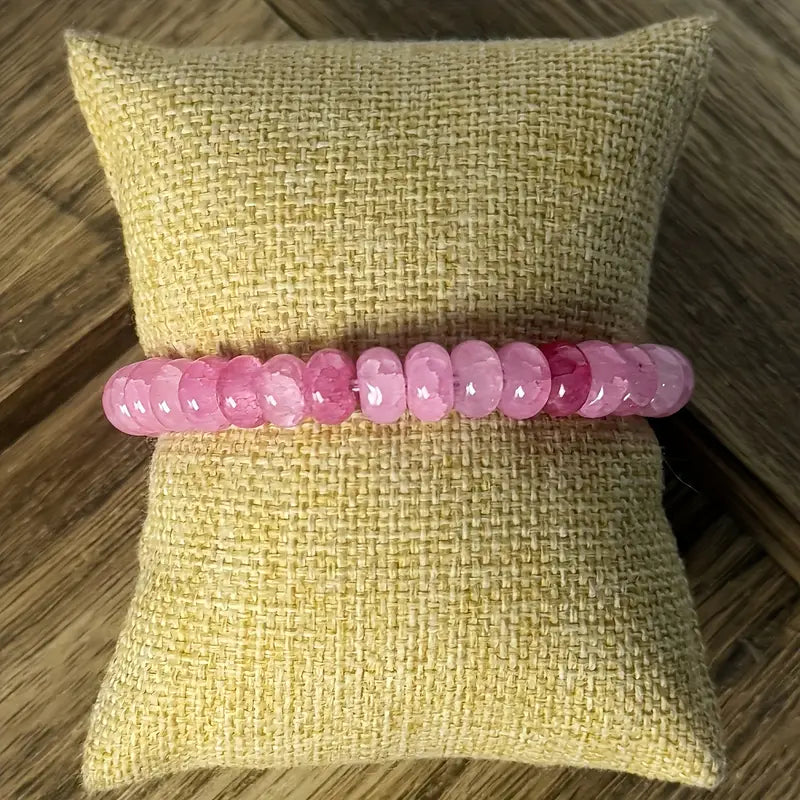 Natuurlijke Rozenarmband | Samen tegen Borstkanker