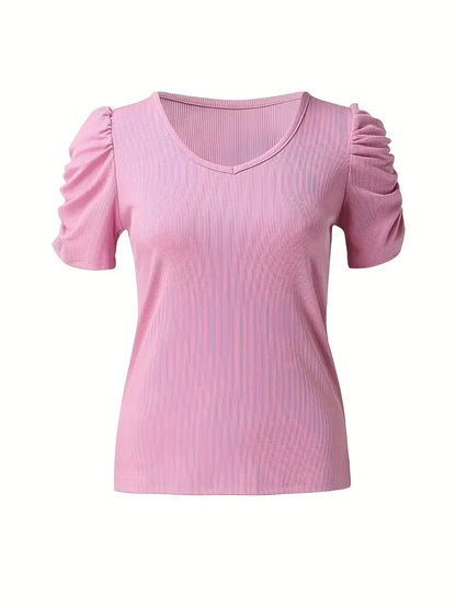 Casual V-hals Top | Samen tegen Borstkanker