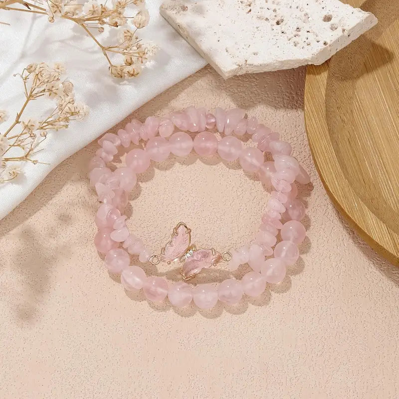 Vlinderbedel Armbanden Set | Samen tegen Borstkanker