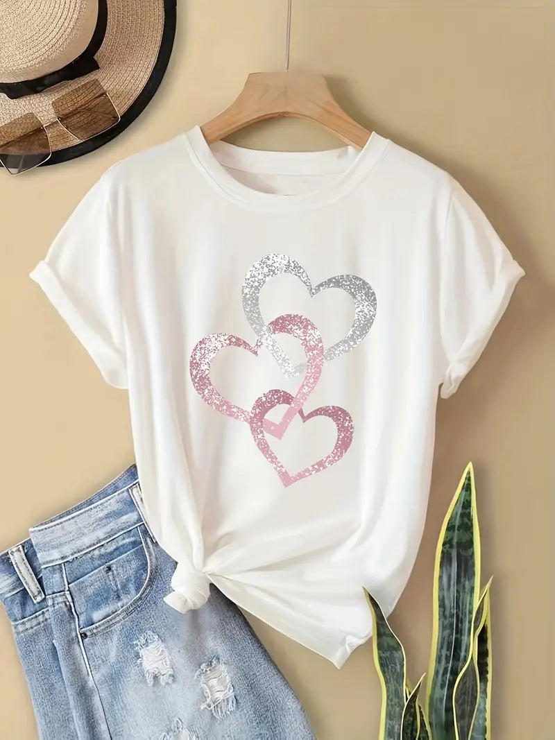 Sprankelend Hart T-Shirt | Samen tegen Borstkanker