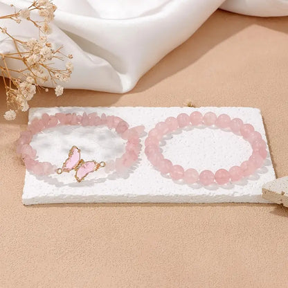 Vlinderbedel Armbanden Set | Samen tegen Borstkanker