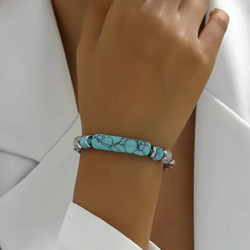 Blauwe stenen armband | Samen tegen diabetes