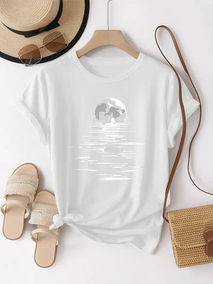 Maanprint T-shirt | Samen tegen Diabetes