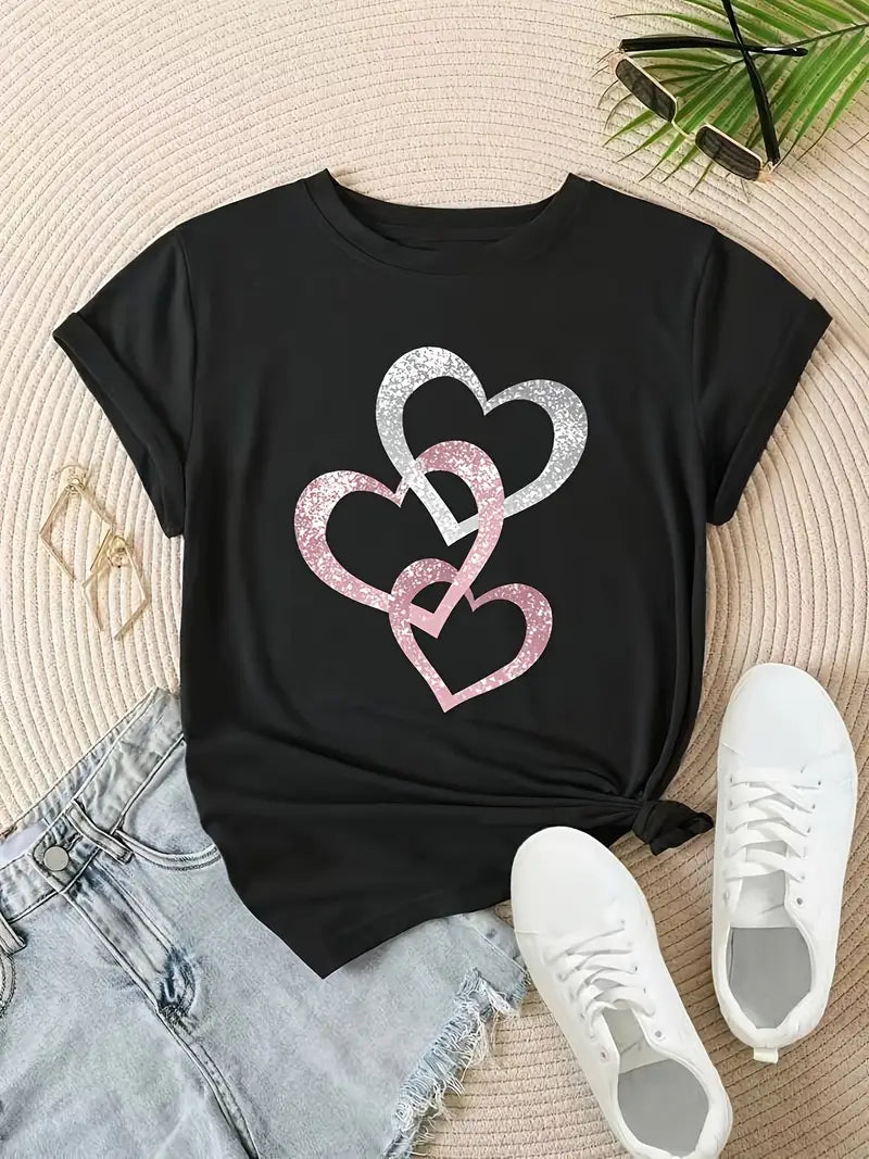 Sprankelend Hart T-Shirt | Samen tegen Borstkanker