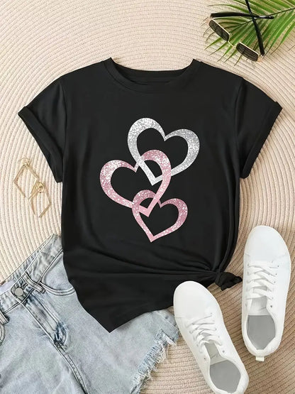 Sprankelend Hart T-Shirt | Samen tegen Borstkanker
