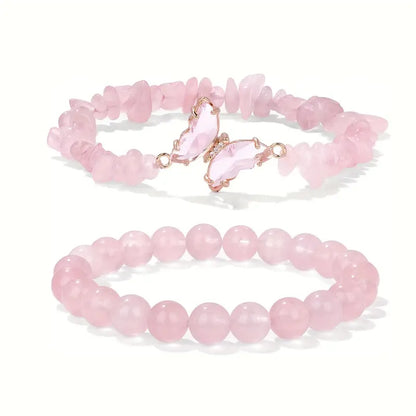 Vlinderbedel Armbanden Set | Samen tegen Borstkanker