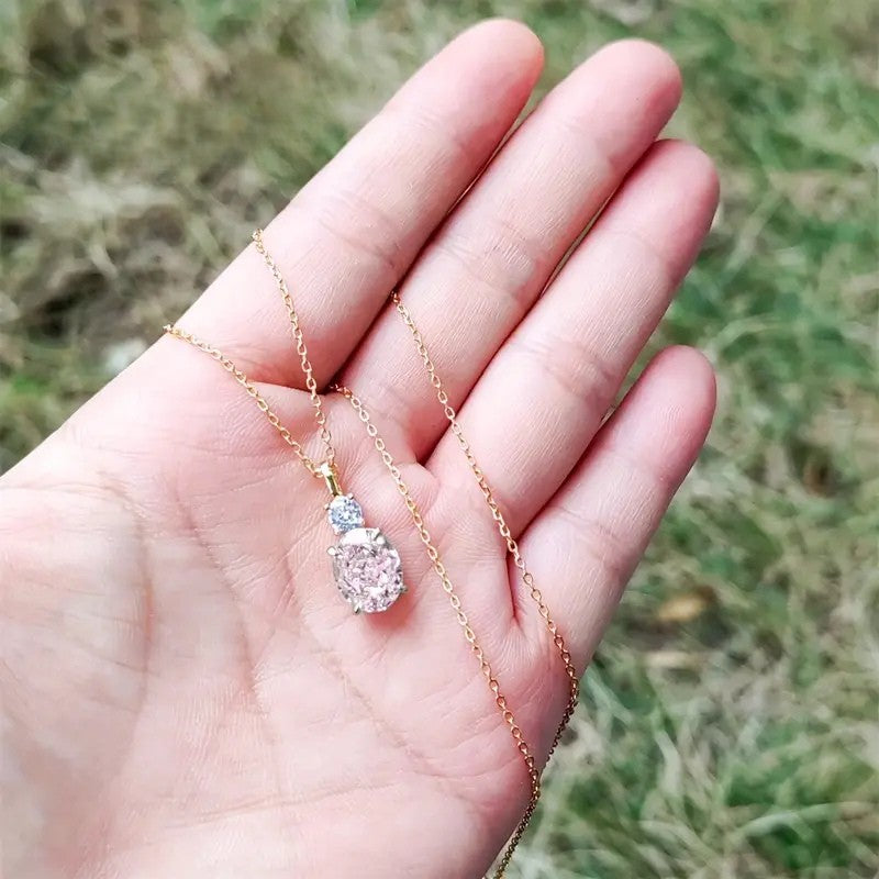 Sprankelende Hanger Ketting | Samen tegen Borstkanker