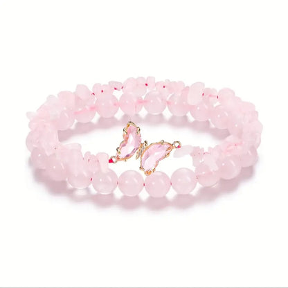 Vlinderbedel Armbanden Set | Samen tegen Borstkanker