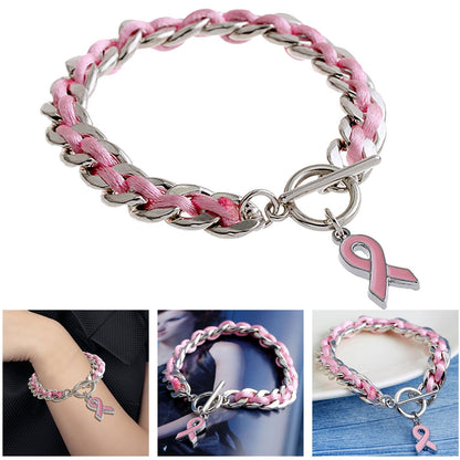 Pink Heart Armband | Samen tegen Borstkanker