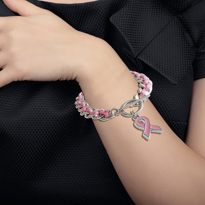 Pink Heart Armband | Samen tegen Borstkanker