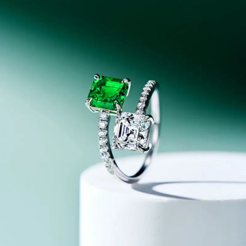 Vierkante Kubus Ring | Samen tegen Diabetes