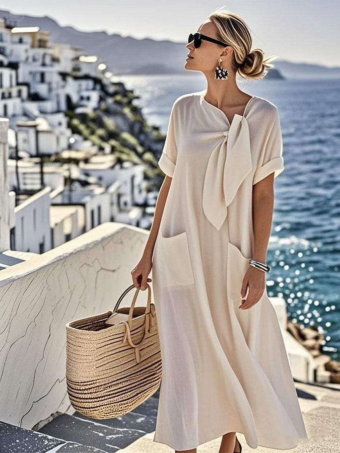 Zhia™ - Luchtige linnen jurk