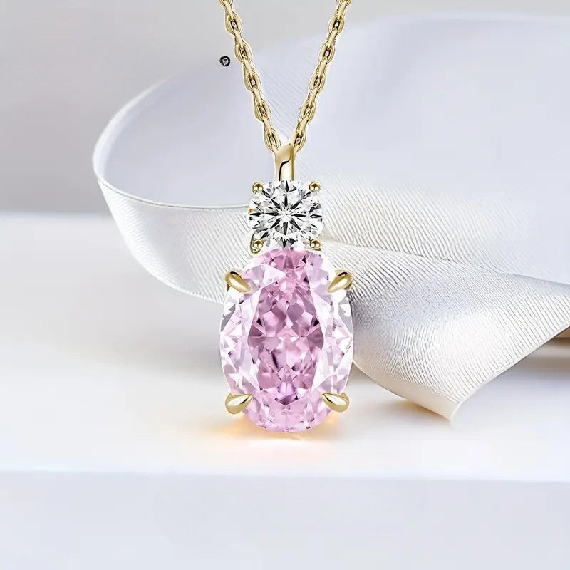 Sprankelende Hanger Ketting | Samen tegen Borstkanker