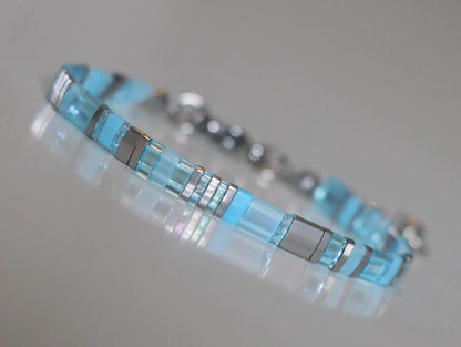 Glazen Tegel Armband | Samen tegen Diabetes