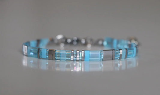 Glazen Tegel Armband | Samen tegen Diabetes