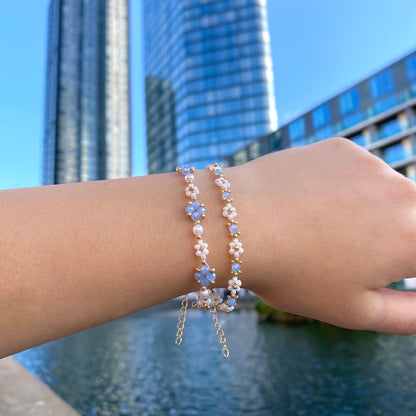 Parel Bloem Armband | Samen tegen Diabetes