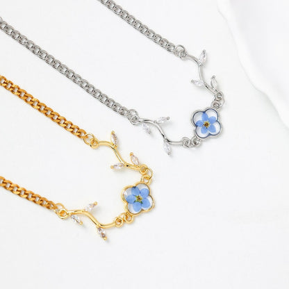 Geperst Bloem Armband | Samen Tegen Diabetes